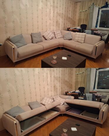 Mətbəx mebeli: Künc divan, İşlənmiş, Açılan, Bazalı