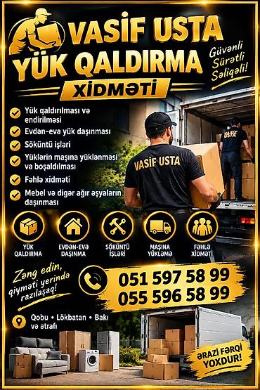 VASİF USTA – YÜK QALDIRMA XİDMƏTİ 💪 ✅ Yük qaldırılması və endirilməsi