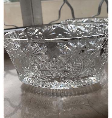 cerez: Kəsimli şüşədən hazırlanmış dekorativ qabaq dəsti - Material: qalın — 2