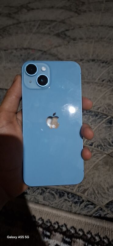 tab 8: IPhone 14, 128 GB, Blue Titanium, Zəmanət, Face ID, Sənədlərlə