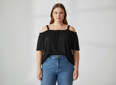 modne bluzki plus size: Janina, Жіноча блуза, розмір 4XL