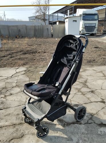 Коляски: Коляска, цвет - Черный, Б/у — 4