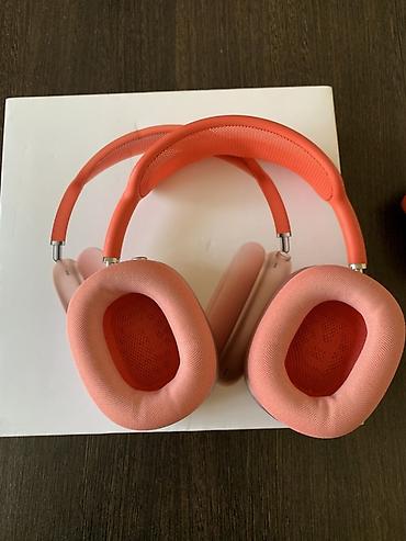 Аудиотехника: Apple AirPods Max, цвет Pink (розовый). Отличное состояние. Одна — 4