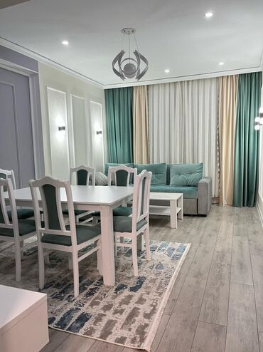 тоголок молдо фрунзе: 2 комнаты, 58 м², Элитка, 12 этаж, Евроремонт