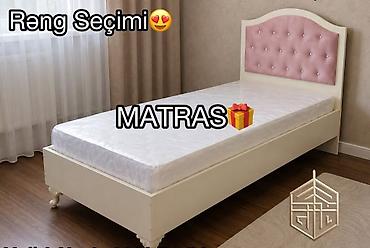 stul ortukleri: Tək nəfərlik klassik üslubda çarpayı və matras komplekti. - Çarpayı — 1