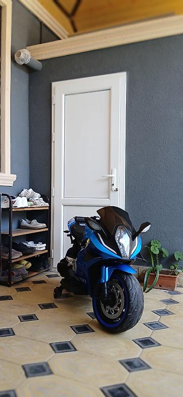 sarafan don: Uşaq elektrik motosikleti – idman üslublu, mavi rəng - Realistik — 8