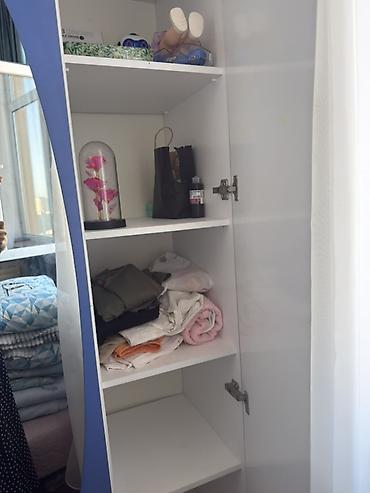 Ev və bağ: İşlənmiş, 3 qapılı, Güzgülü, Ağ, Açılan, Düz dolab — 3