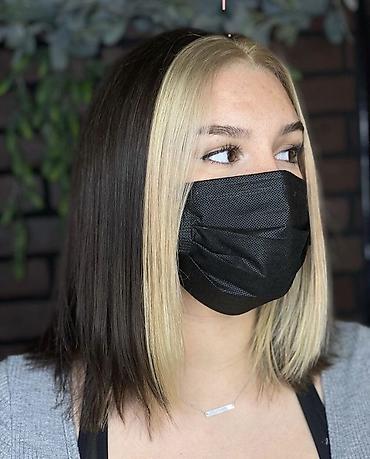 Парикмахеры: Окрашивание «money piece»/лицевые пряди - Акцентное окрашивание — 16