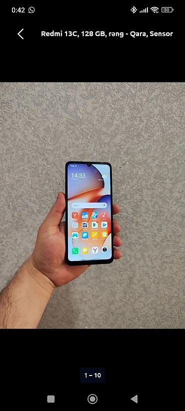 ses yazan cihaz: Redmi 13C, 256 ГБ, цвет - Черный, Сенсорный — 3