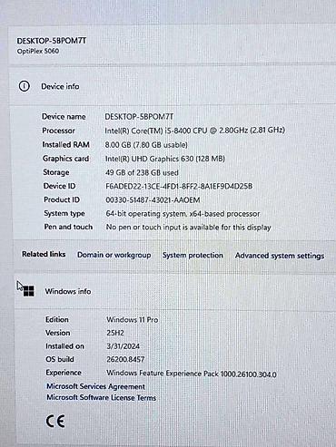 preklopnik switch: DELL OPTIPLEX 5060
I5 8400
8GB DDR4
256GB SSD
SFF KUCISTE — 2