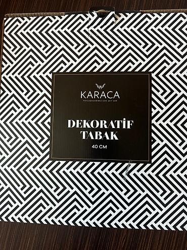 Qab-qacaq və mətbəx ləvazimatları: Karaca Decor qab iridi olsusu ustunde yazilib 40 sm.yenidi — 5