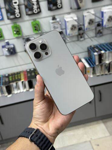 Apple iPhone: IPhone 15 Pro Max, Б/у, 256 ГБ, Natural Titanium, В рассрочку, 92 %