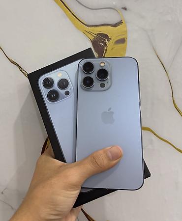 IPhone 13 Pro, 128 GB, Sierra Blue, Zəmanət, Simsiz şarj, Face ID