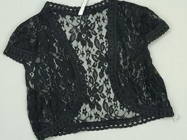czarne t shirty w serek: Knitwear, M (EU 38), condition - Very good
