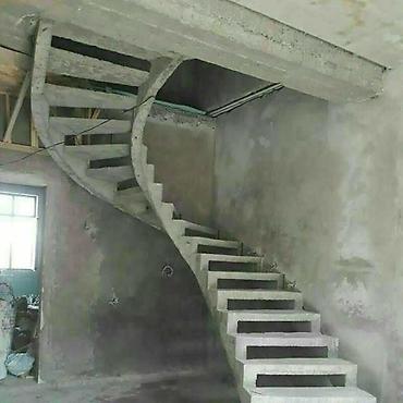 Бетонные лестницы: Бетонная лестница Для дома, Гарантия, Форма лестницы: Много-маршевая, Стиль: Хайтек — 37