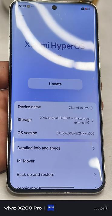 ace pro: Xiaomi, 14 Pro, Б/у, 256 ГБ, цвет - Белый, eSIM — 3