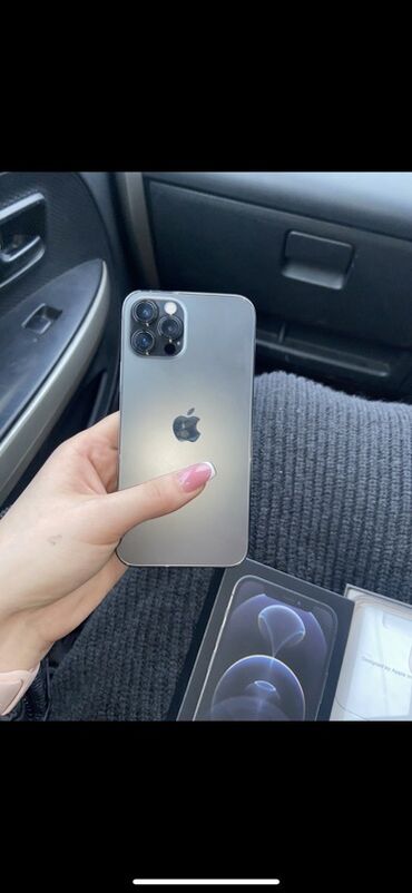 красивые номера телефона: IPhone 12 Pro, Б/у, Black Titanium, Зарядное устройство, Коробка