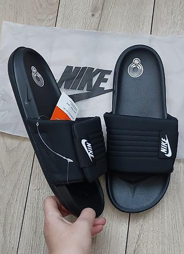 сланцы найк: Мужские сандалии, 44, Nike, Новый, цвет - Черный, Самовывоз — 1