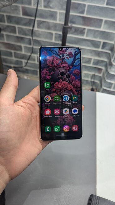 самсунг 52а: Samsung Galaxy A22, Колдонулган, 128 ГБ, түсү - Ак, 2 SIM