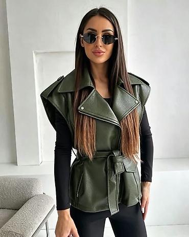 izrada koznih prsluka: Prsluk eko koža ▪︎Cena: 3500,oo rsd
Xs s m l xl — 2
