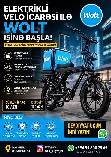 ucuz taksi: Moto-kuryer tələb olunur, Gündəlik ödəniş, Təcrübəsiz — 1