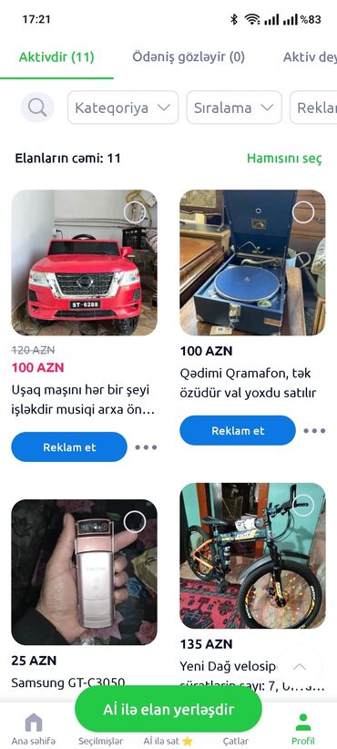 tikdirmek ucun don modeli: Elanlara səhifəyə baxın