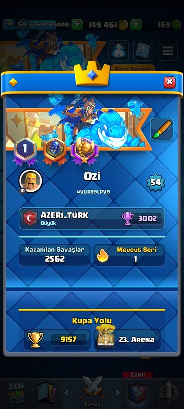 toster qiymeti: Clash Royale - Satıram! Qiymət 80 Azn