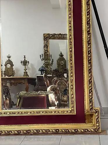 tabure krevet: Stilsko ogledalo sa prelepim ukrasima 135 x 250cm Odlicno stanje — 6