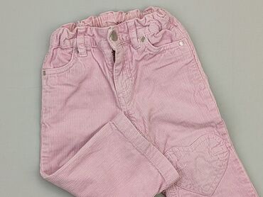 trencz pudrowy róż: Baby material trousers, 12-18 months, 80-86 cm, H&M, condition - Good