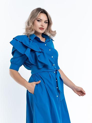 Жеке буюмдар: Күнүмдүк көйнөк, Күз-жаз, Узун модель, Трапеция, L — 2