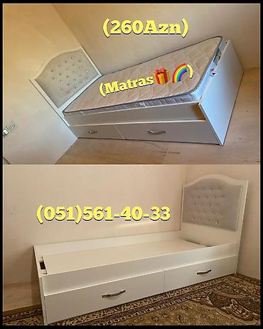 carpayı matras: Yeni, Təknəfərlik çarpayı, Bazalı, Matras ilə, Siyirməsiz, Rusiya — 6