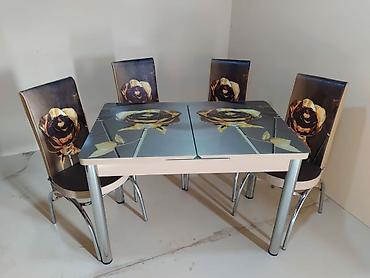 Masa və oturacaq dəstləri: *Hazır elde olan* ✔️Türk istehsalı🇹🇷 ✔️Kuxna üçün stol stul dəsti ✔️ — 16