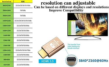 rende za pete: Fueran EDID HDMI 2.0 emulator/dongl – 4K HDR kompatibilan - EDID — 2