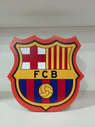 декор для дома: FC Barcelona loqosu olan dekorativ divar bəzəyi. Futbol həvəskarları