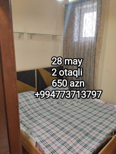 Uzunmüddətli kirayə mənzillər: 28 may metrosuna yaxin. Semed Vurgun bagi teref. 5/4 mertebesi. Yeni