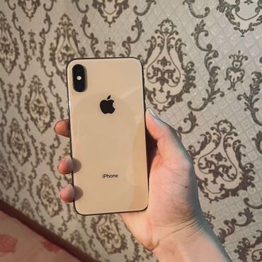 каракол телефон айфон: IPhone Xs, Колдонулган, 64 ГБ, Алтын, 100 %