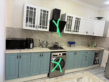 4 sim: Mətbəx mebeli satilir 550azn olci 4 m üzərində qaz mermer moyka — 1