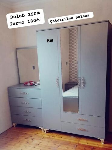 Dolablar: Açılan, 3 qapılı Düz dolab, Qarderob, paltar dolabı -da lalafo.az — 39 Dolablar: Açılan, 3 qapılı Düz dolab, Qarderob, paltar dolabı — 39