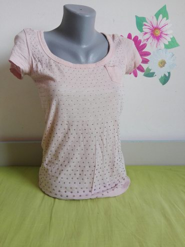 Women's T-shirts and tops: Bershka, S (EU 36), color - Pink
