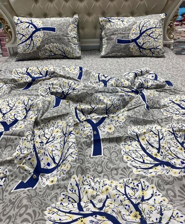 Комплекты постельного белья: Постельное бельё 100% хлопок, простынь на резинки 750-950сом,двух at lalafo.kg — 38 Комплекты постельного белья: Постельное бельё 100% хлопок, простынь на резинки 750-950сом,двух — 38