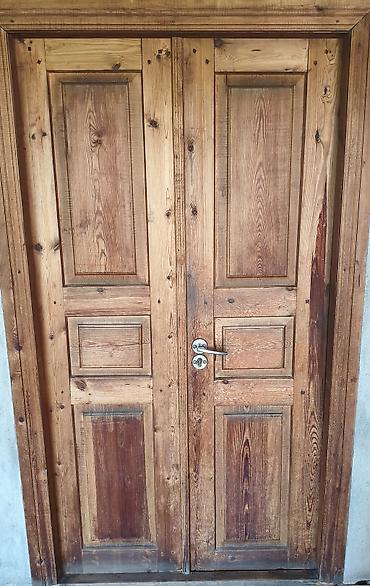 Otaq qapıları: Taxta qapı dəsti - Material: təbii ağac (klassik panelli dizayn — 3