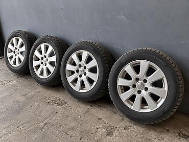 Шины и диски: Продам комплект дисков Зимняя резина R16 5/114.3 205/55/16 Toyota — 1