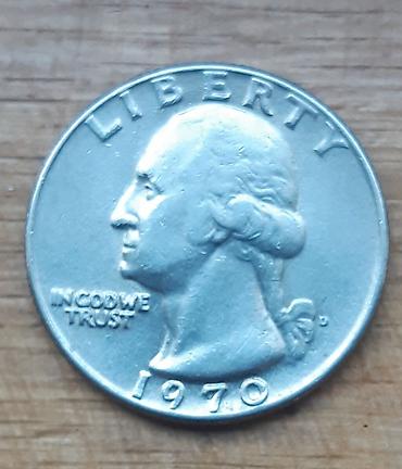 torba za dokumente: Sjedinjene Države – Washington A UNC quarter, 1970, kovnica „D” — 1