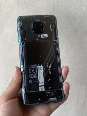 эпо воч: Redmi, Redmi Note 9 Pro, Колдонулган, 64 ГБ, түсү - Көгүлтүр, 1 SIM, 2 SIM