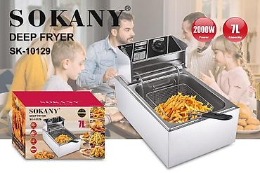 фритюрный: Фритюрница SOKANY SK-10129 - Объем: 7 л - Мощность: 2000 Вт - — 1