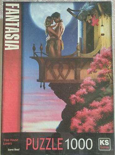 peleng sekli: 1000 hissəli puzzle (pazl) KS Games «Sevgililər» + yapışqan Məşhur — 1