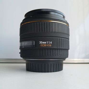 canon video kamera: Canon üçün linza Sigma 30mm f/1.4 EX DC HSM Lens Həm portre, həm
