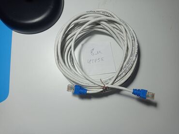 4 к: Кабель комнатный, 8 метра UTP Cat 5E, RJ45, обжат с двух сторон