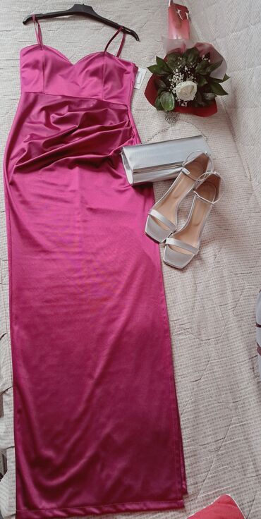 haljina sa čipkom: S (EU 36), color - Burgundy, Evening, With the straps