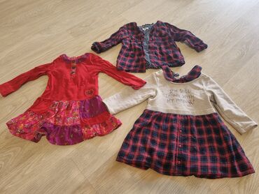 платья шелк: Детское платье, цвет - Красный